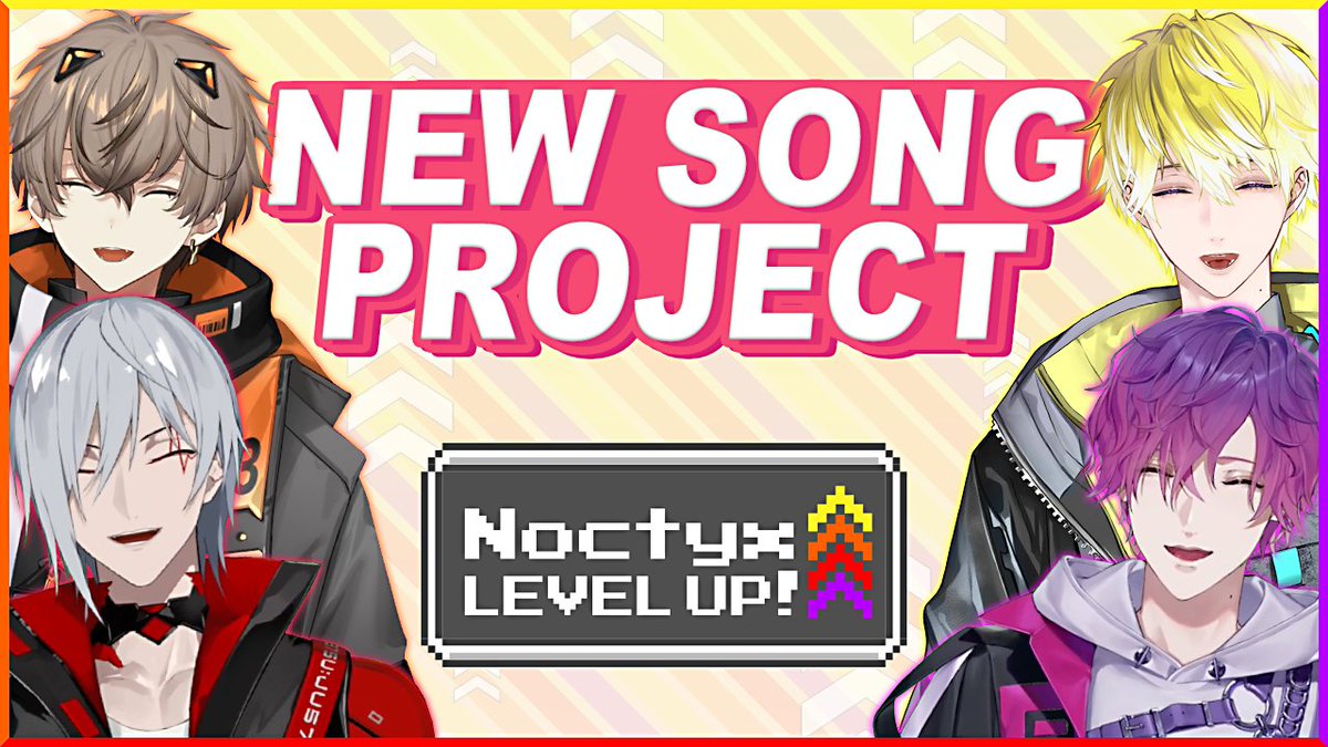 nijisanji_app's tweet photo. 【#Noctyx 新曲制作決定！公式番組を要チェック👀】

#NoctyxLEVELUP EP2は≪11/18(土) 15:00(JST)≫プレミア公開！
２周年に向けて新曲の制作が決定🎉
今回はその裏側に密着しました！

待機場はこちら▼
https://t.co/HRSHdsbmHE

※日本語字幕もご利用いただけます。
#NIJISANJI_EN https://t.co/oDg3TxRwPi