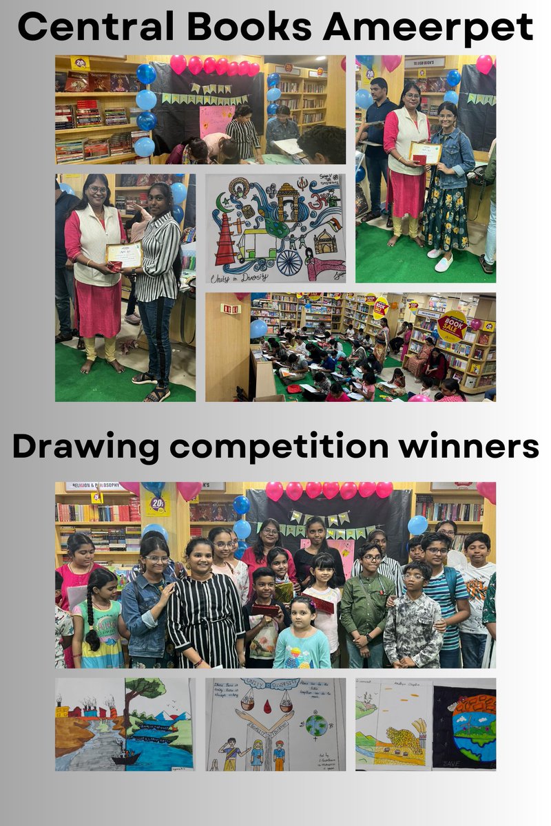Centralbookss's tweet photo. Children's day Celebrations held @ Central Books Ameerpet store!

Drawing competition activity.
Congratulations to all the winners and participants!!👏 https://t.co/gg9gpxFb0q