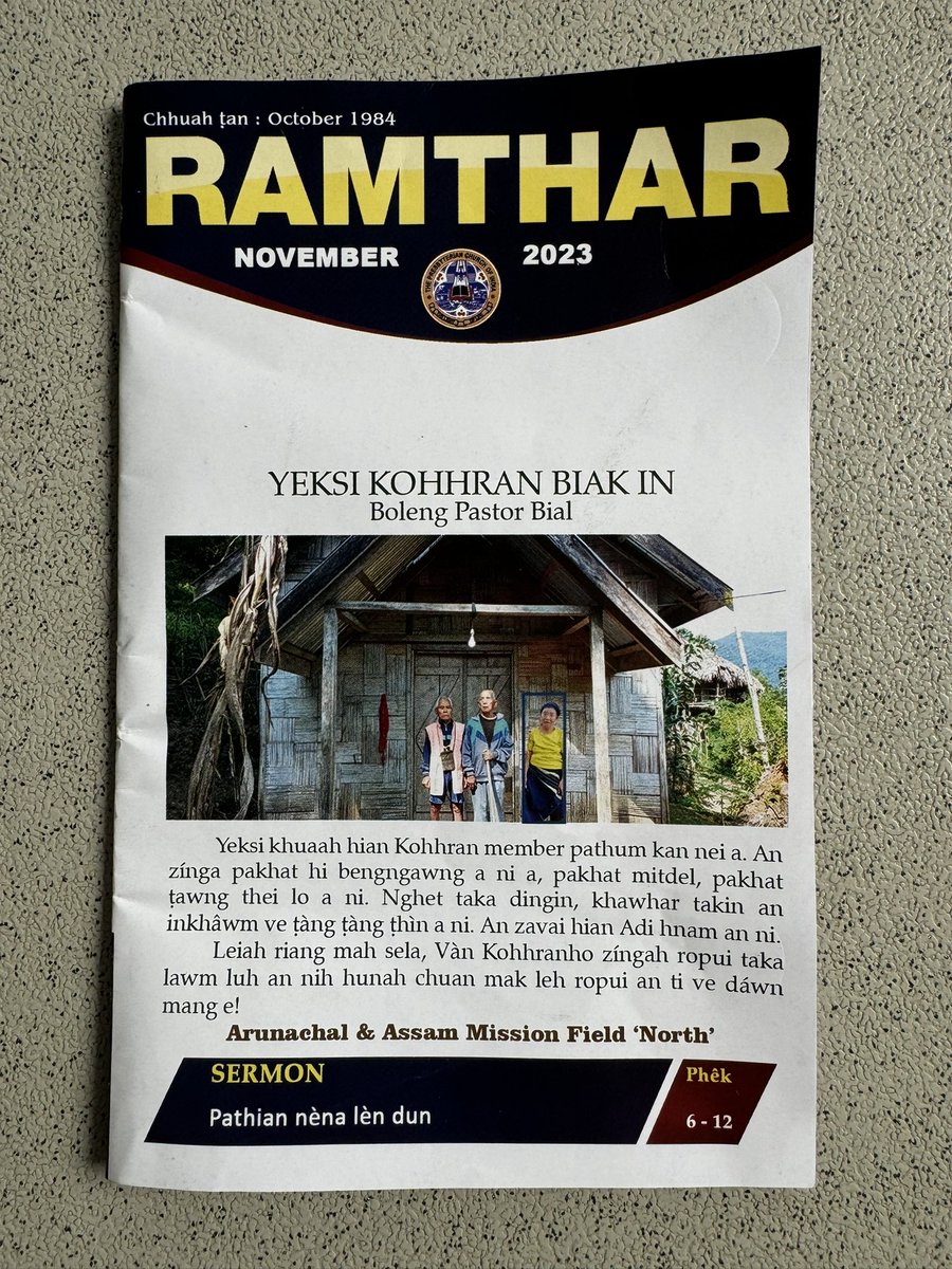 Kohhran chanchinbu cover ropui ber a ni hial lo’ng maw…