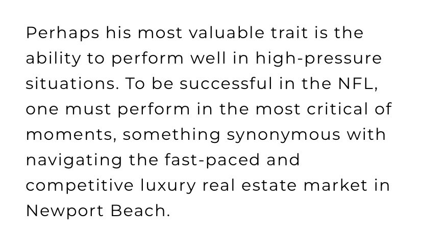 vikingzfanpage's tweet photo. Former #Vikings K Blair Walsh’s about me section on his realtor profile:

“Perhaps his most valuable trait is the ability to perform well in high-pressure situations.” 

😬 https://t.co/RFeLmoHgTJ