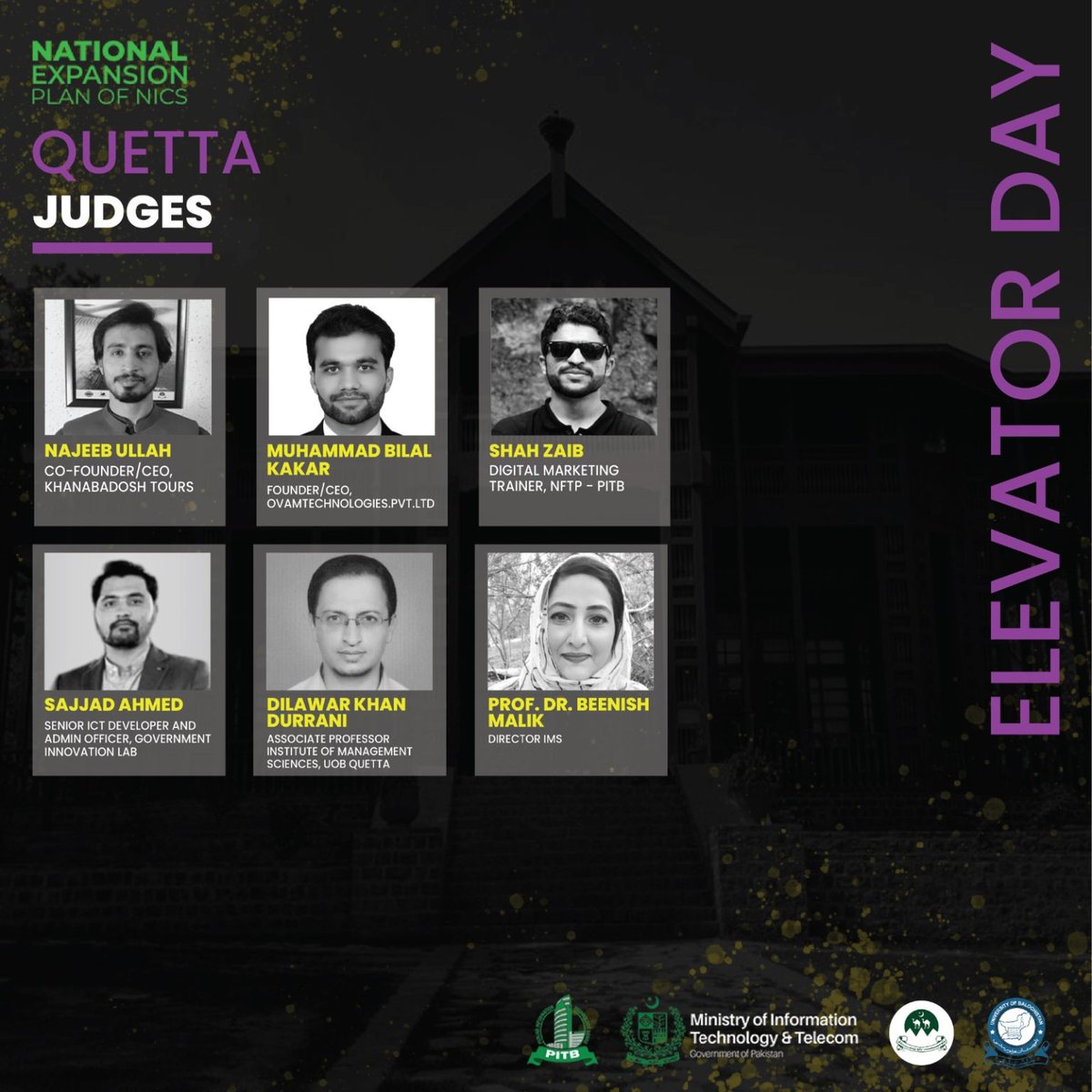 Exciting news! Meet the judges for the Elevator Pitch round at Quetta's Launchpad, where startups compete for a spot in NEPNIC Quetta Cohort 5. Stay tuned to see who secures a spot in the top 10!
#QuettaLaunchpad #StartupShowdown #NEPNICQuettaCohort5