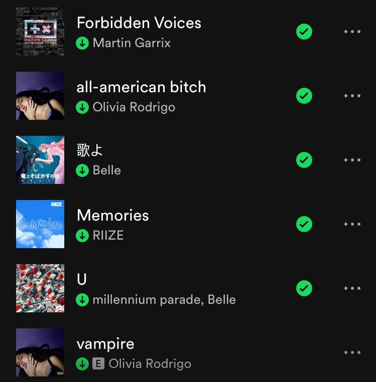 loveisluce's tweet photo. post the first 6 songs in your on repeat

alles banger https://t.co/0WdqWoEvAb
