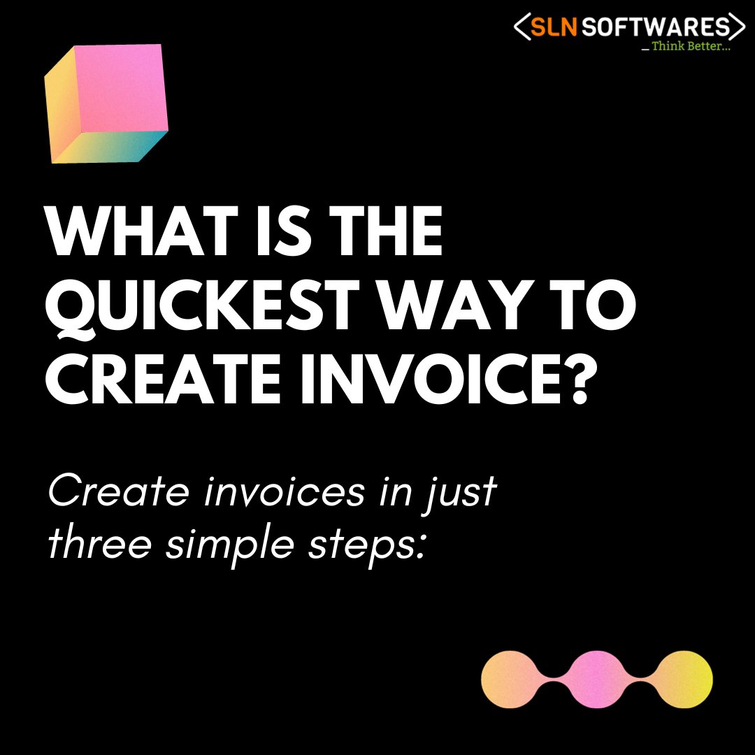 slnsoftwares's tweet image. How to make invoice?
Just follow 3 simple steps to create invoice with our #gstbillingsoftware
Contact us today for gst billing software.
#slnsoftwares #softwaredevelopment  #softwaredevelopmentcompany #gstsoftware #gstbillingsoftwareforsmallbusiness