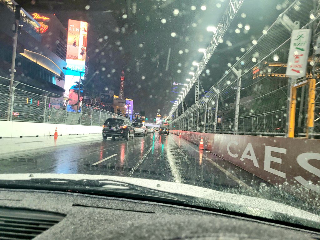 Legacy751's tweet photo. F1 Las Vegas. Orthia on the track. #formulaone #f1 #orthia https://t.co/iw06fJgRnH