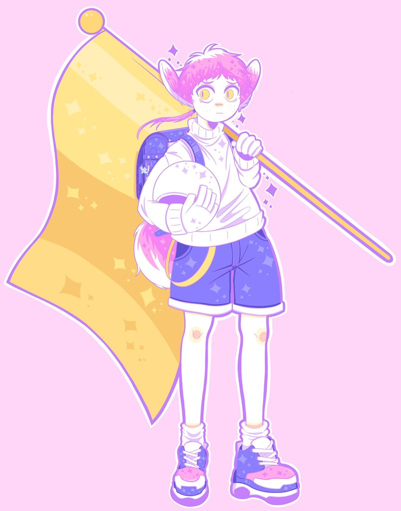 Merita1336979's tweet photo. 🐰🎒✨

できるなら後日アクスタか、ステッカーにしたい…
#イラスト
#創作 https://t.co/CVDHxux987