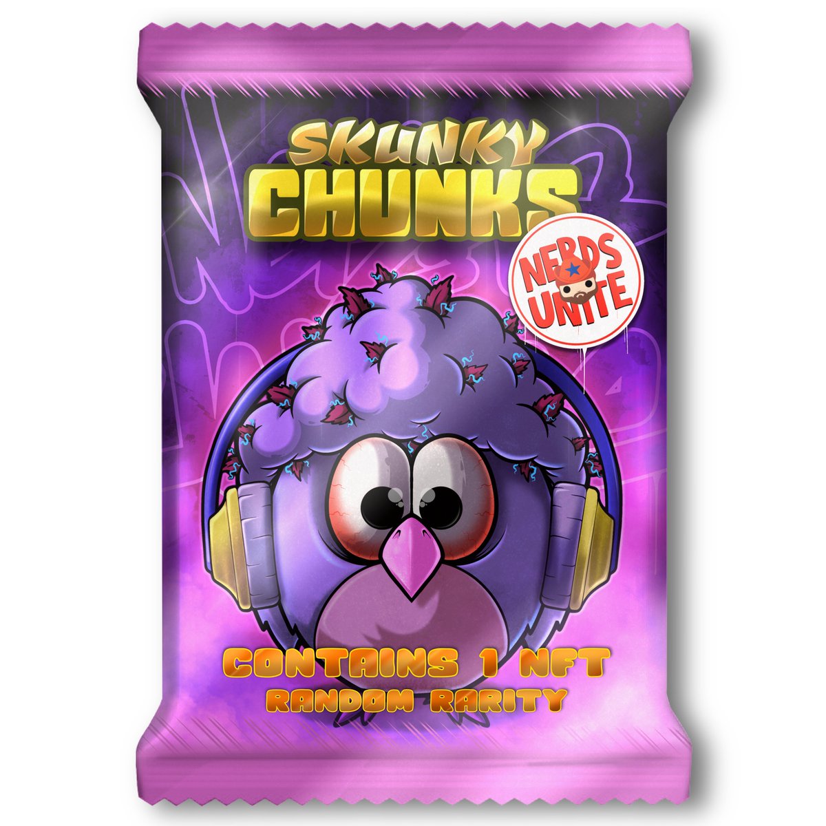 Head_Bangaz's tweet photo. ⚠️ NFT GIVEAWAY⚠️  

Prize: Nerds Unite x Skunkychunks Collab Pack

To enter:   
1) Follow us 
2) RT + Tag 2 Friends  
3) Drop your WAX wallet    

Winner will be drawn Tue, 20/11 at 4PM UTC.    

Good Luck 🥳🍀 https://t.co/D6dTLQsurj