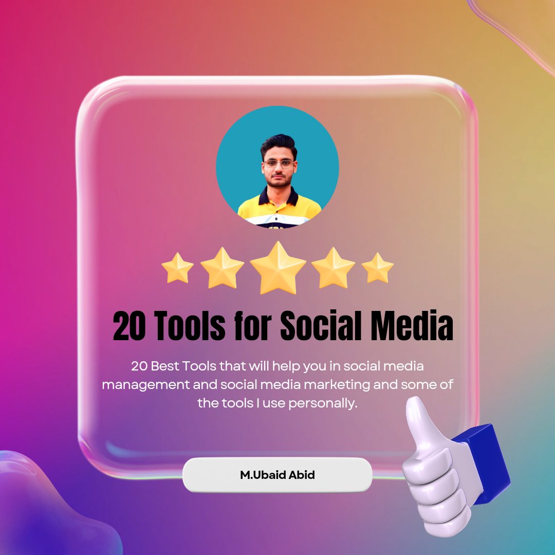 letsdigital360's tweet photo. 20 Social Media Tools✅️

Hootsuite

Buffer

Sprout Social

AgoraPulse

Social Champ

CoSchedule

MeetEdgar

Sendible

Tailwind

https://t.co/kJiERVYXn6

SocialPilot

Loomly

Later

PromoRepublic

SocialBakers

Brand24

BuzzSumo

HypeAuditor

SproutLoud

Hootsuite Amplify https://t.co/mxv9K1iQ8R