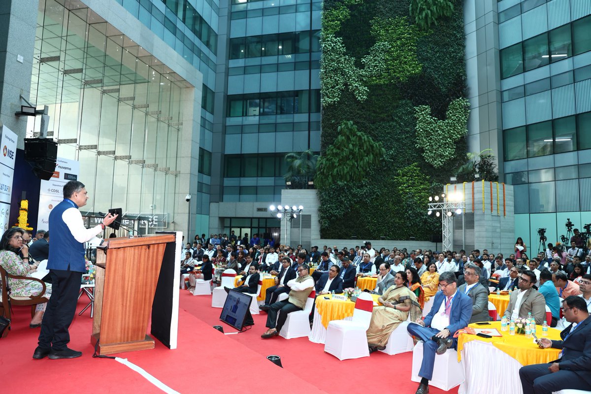 NSEIndia's tweet photo. Our MD and CEO Shri @ashishchauhan addressing at the 20th Annual Capital Markets Conference, CAPAM 2023 organised by @ficci_india at our exchange @nseindia today.
#NSE #CapitalMarkets #FICCI #CAPAM2023 https://t.co/vUfWEDNL2m
