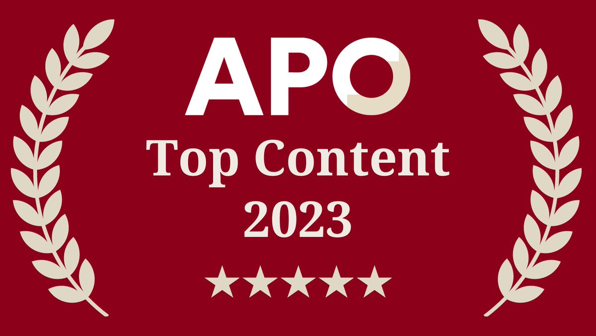 APO’s Top Content for 2023 is out now! ➡️apo.org.au/top-content-20… 🏆Top Tens – the most clicked resources across 15 subject areas 🏅MVPs - a celebration of influential & engaging publishers over APO's 21 years of curation #PublicPolicy #OpenAccess #EvidenceInformed #SaveAPO