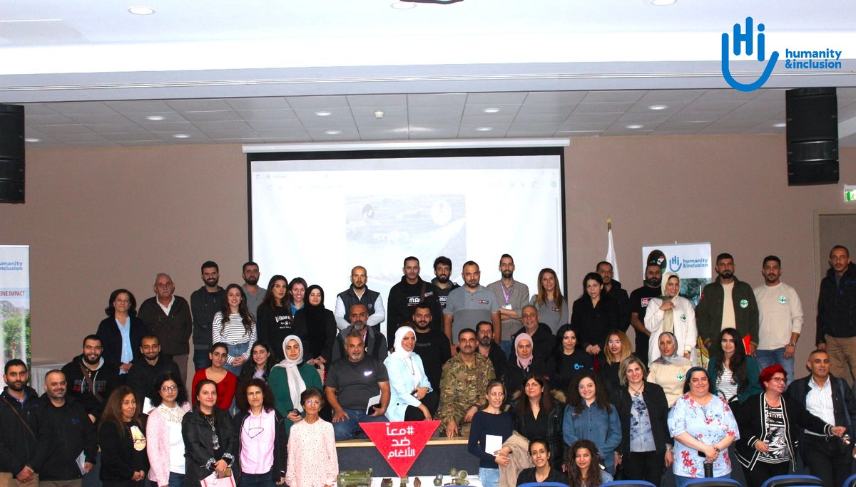 Nov 14, LMAC hosted an #EORE workshop at Balamand Uni, supported by HI #Lebanon. 53 participants from HI, MAG, NPA, DCA, BU, SHEILD, and LHC. Providing insights into #MineAction, team awareness, encourage collaboration, and raising awareness about white phosphorus hazards.