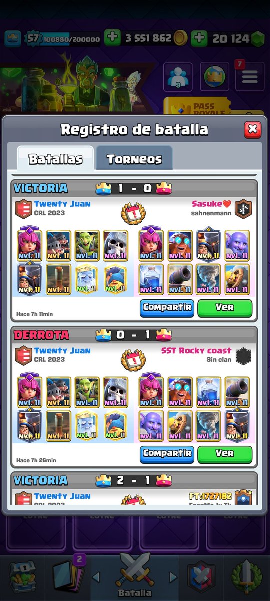 Por cierto, en la tarde, y sin ningún esfuerzo, hice las 20 wins🥵🥵😴💤💤