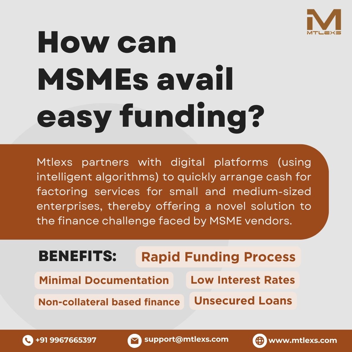 Mtlexs's tweet photo. Revolutionizing MSME funding! @Mtlexs partners with cutting-edge digital platforms and intelligent algorithms to swiftly arrange funds for Small &amp; Medium Enterprises in the non-ferrous metals industry🚀 💼🌐

Ready to supercharge your business? Learn more: https://t.co/kCyAt74qGl https://t.co/6o4GBheOqV