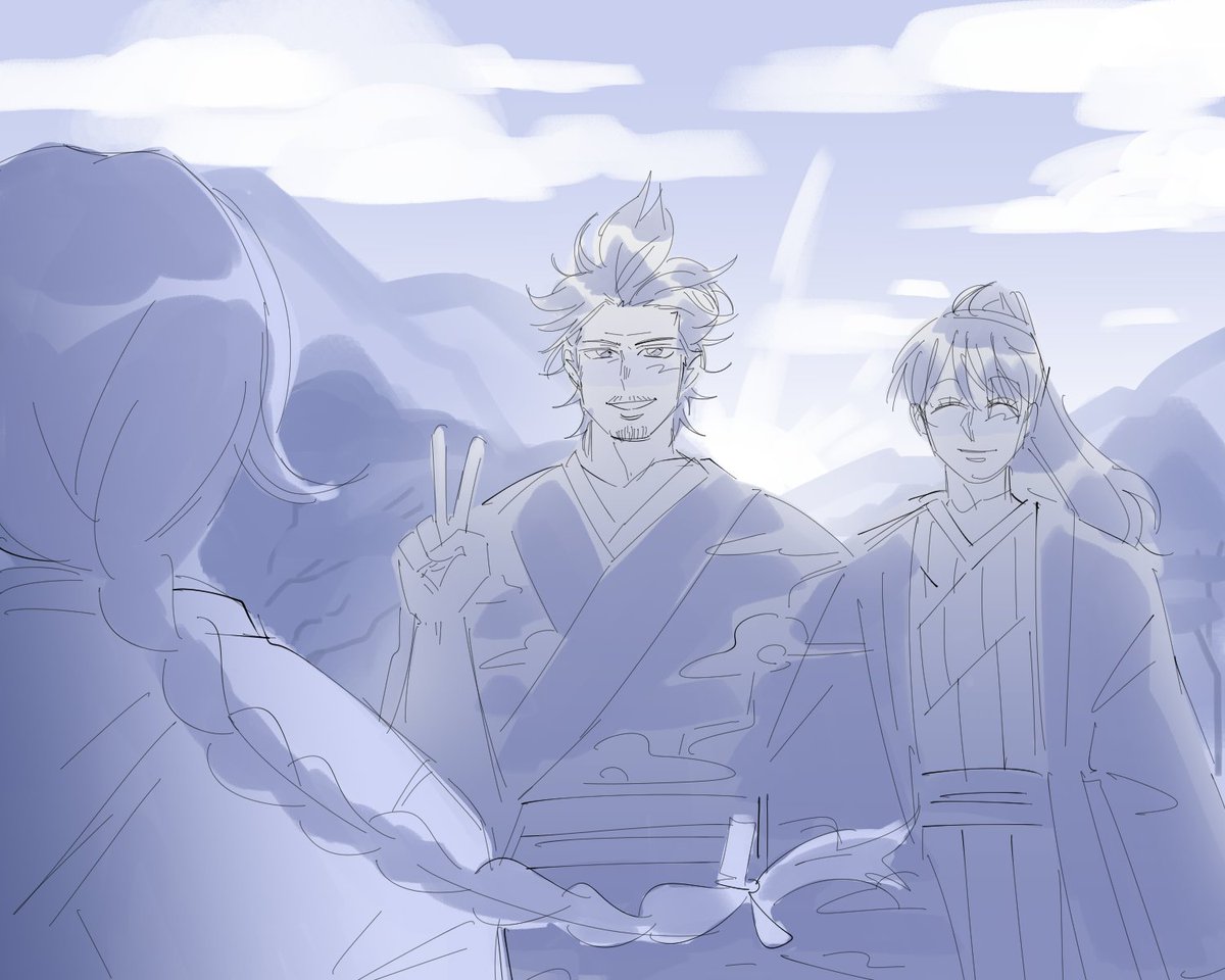 Cringeyvanilla's tweet photo. Chose "Hino Country" for today's prompt! Gotta visit home with a friend! ✨✌
#BlackBullsWeek2023 #blackclover #yami #nacht #ichika #blackcloverfanart https://t.co/dWHI39VmjG