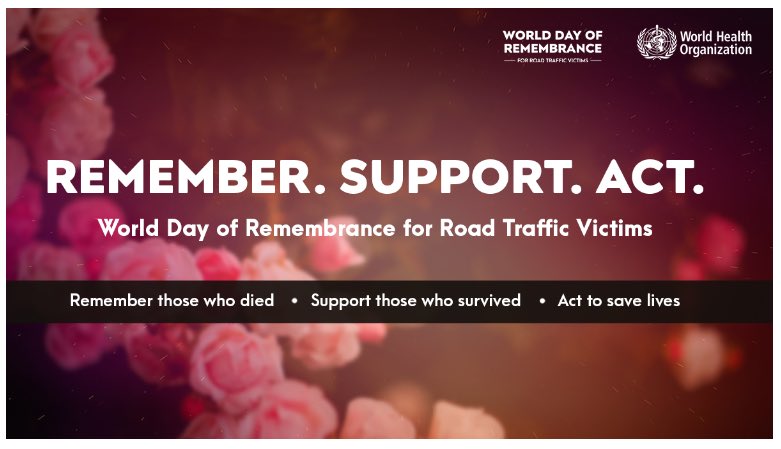 Join me for the “Live Q&A ahead of the World Day of Remembrance for Road Traffic Victims - #AskWHO about Road Safety”, 17 November, 14:00 CET on @WHO Facebook, X, LinkedIn & YouTube. #RememberSupportAct #RethinkMobility