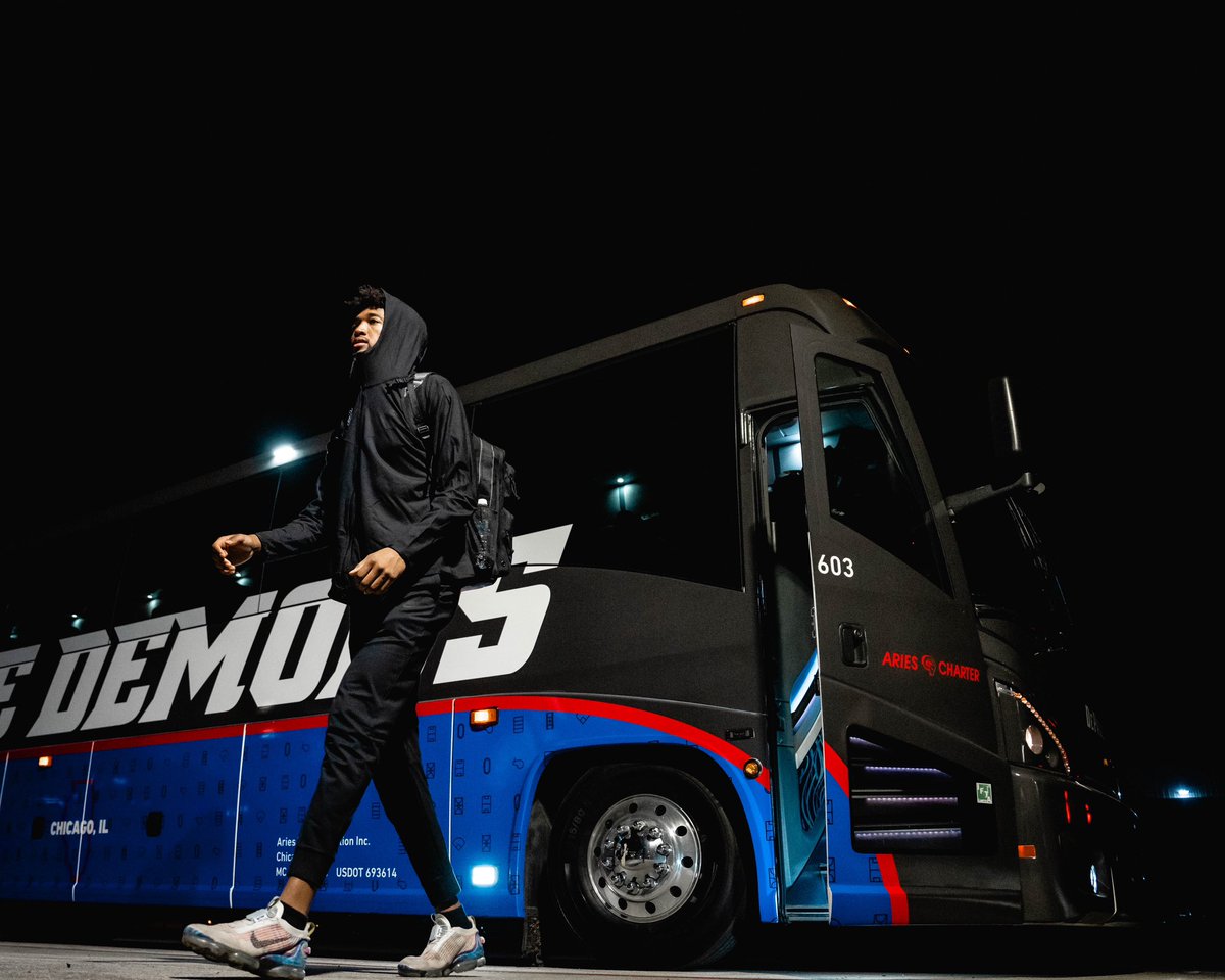 DePaulHoops's tweet image. on the road. 

#BlueGrit 🔵😈