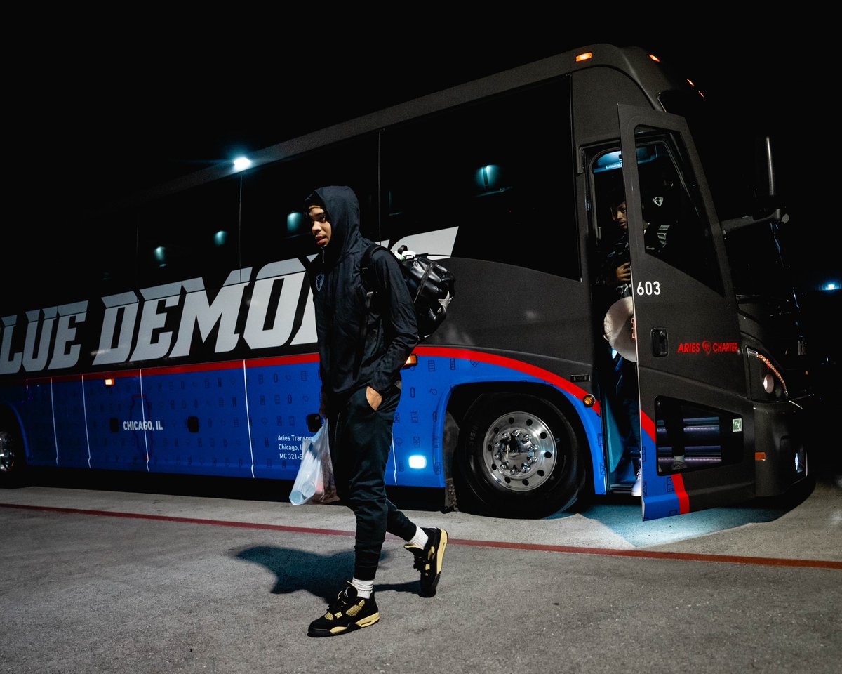 DePaulHoops's tweet image. on the road. 

#BlueGrit 🔵😈