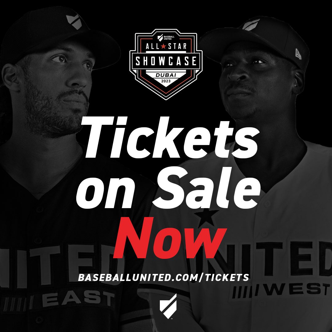 Baseball United (@baseballunited) on Twitter photo Limited tickets available! ๐๏ธ
We are less than 10 days away from the <a href="/BaseballUnited/">Baseball United</a> All-Star Showcase here in Dubai on November 24th & 25th ๐๏ธ๐ฆ๐ช
Come and be a part of HISTORY โญ๏ธ
baseballunited.com/tickets Limited tickets available! ๐๏ธ
We are less than 10 days away from the <a href="/BaseballUnited/">Baseball United</a> All-Star Showcase here in Dubai on November 24th & 25th ๐๏ธ๐ฆ๐ช
Come and be a part of HISTORY โญ๏ธ
baseballunited.com/tickets