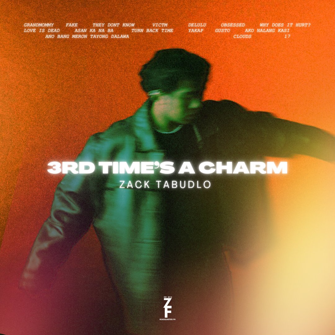 ZackifiedsPH's tweet photo. 3rd time's a charm.. they said.

Get ready for vibes that hit different &amp; beats that resonate as we only have a day left for Zack to drop his most personal, vulnerable, &amp; honest album 💿

𝟑𝐫𝐝 𝐓𝐢𝐦𝐞'𝐬 𝐀 𝐂𝐡𝐚𝐫𝐦, out tomorrow 😉❤️

Pre-save here: https://t.co/06F642XYBw https://t.co/3gfPnjxVbp