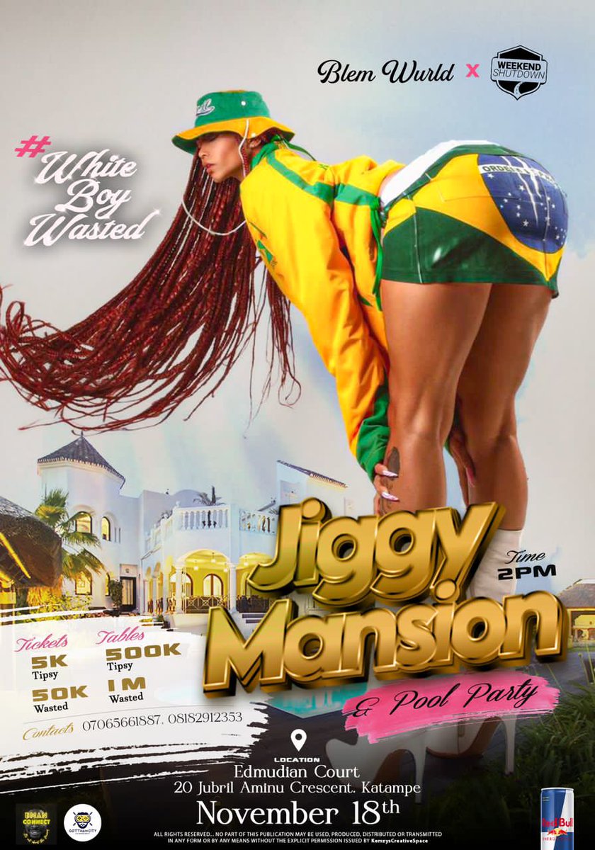 Yucee_'s tweet photo. Guys, this massive house party #jiggymansion
Is happening this weekend 🔥🔥🔥🔥
Don't miss this year's edition!

#whiteboywasted

Get your Tickets from   👉🏽 
https://t.co/Xktii4Qakp https://t.co/1iPYnVQWKN