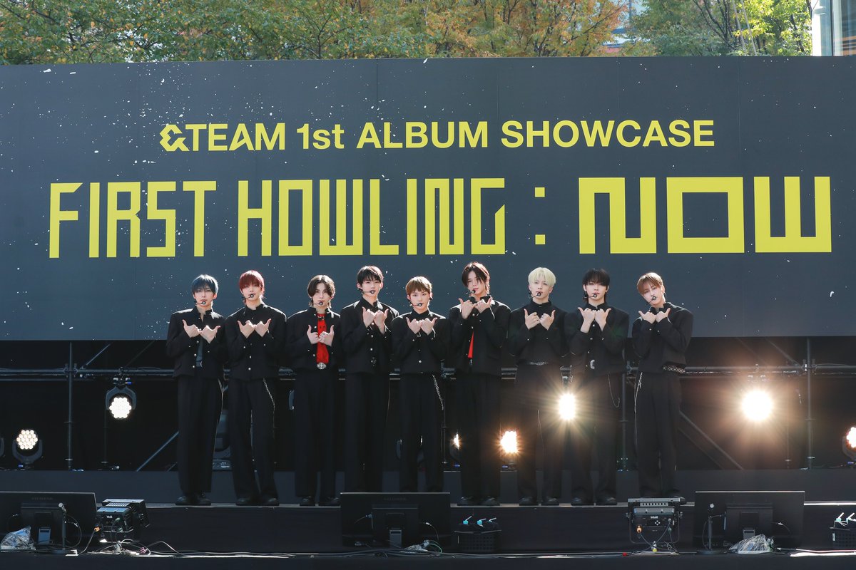 Jeff__Benjamin's tweet photo. ! @andTEAMofficial just announced their first official solo tour at their 1st album #FirstHowling_NOW showcase

The tour will include seven stops across Japan and Korea. The official dates will be announced in full soon #andTEAM https://t.co/vi23Jx5Nj1