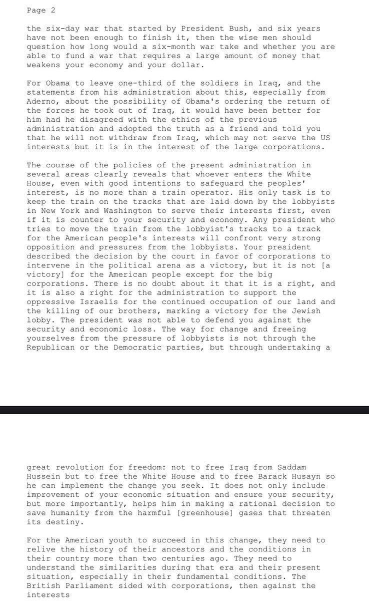 khaledmoslimm's tweet photo. #letter_to_America #Ossama_ben_laden

Letter to America from Ossama Ben Laden https://t.co/fgiXS7R3I9