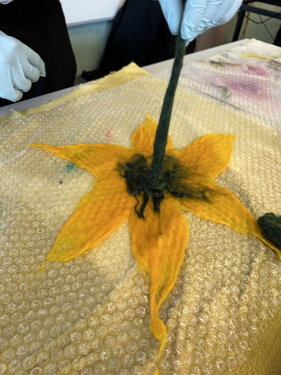 MintlawCreative's tweet photo. Higher Art &amp; Design took part in a full days felting workshop yesterday with local artist Joyce Taylor. We are so grateful for her expertise. New practical skills developed which will enhance design work for all #learningtogether https://t.co/hkS7bSIvhv