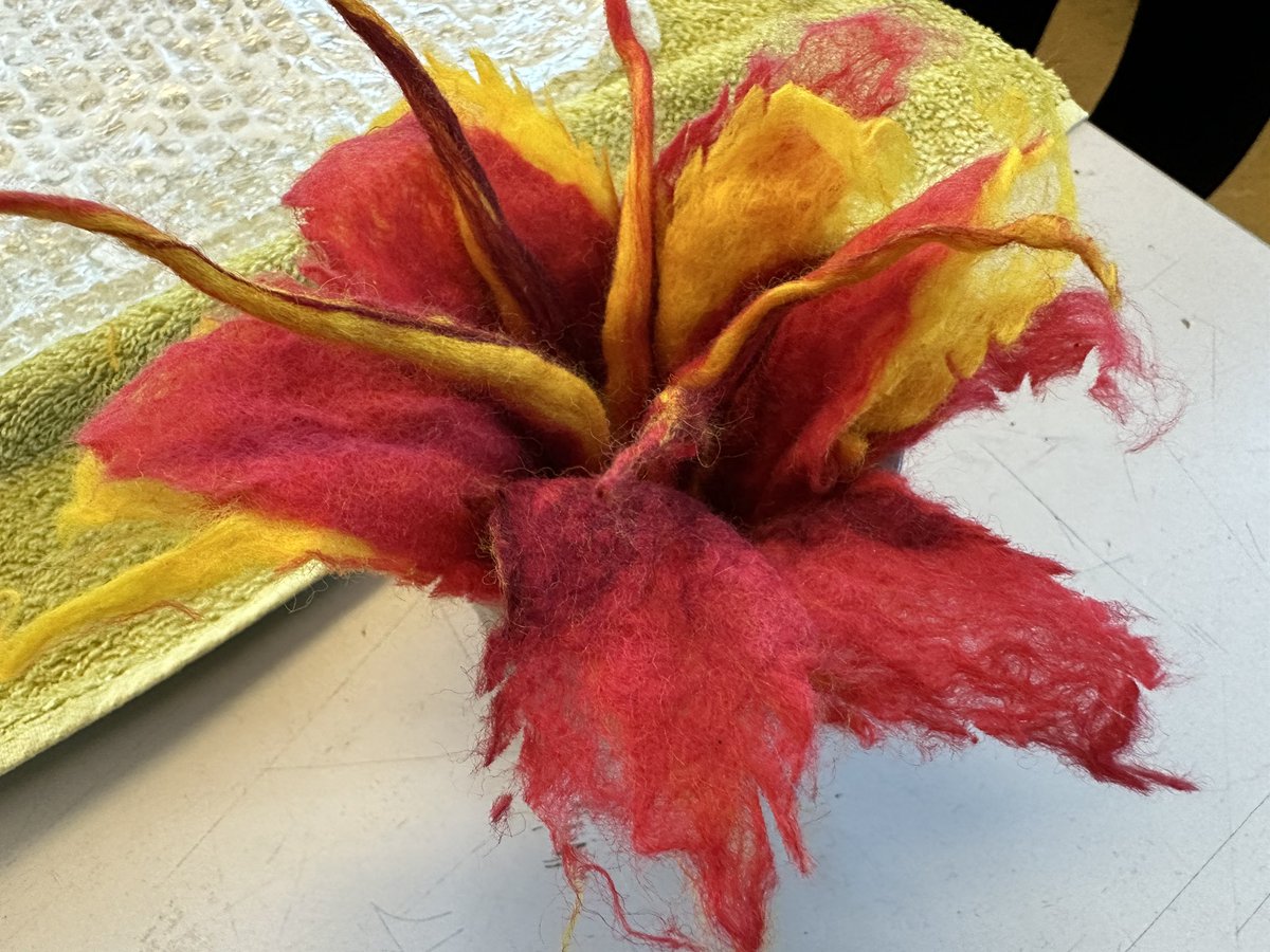 MintlawCreative's tweet photo. Higher Art &amp; Design took part in a full days felting workshop yesterday with local artist Joyce Taylor. We are so grateful for her expertise. New practical skills developed which will enhance design work for all #learningtogether https://t.co/hkS7bSIvhv