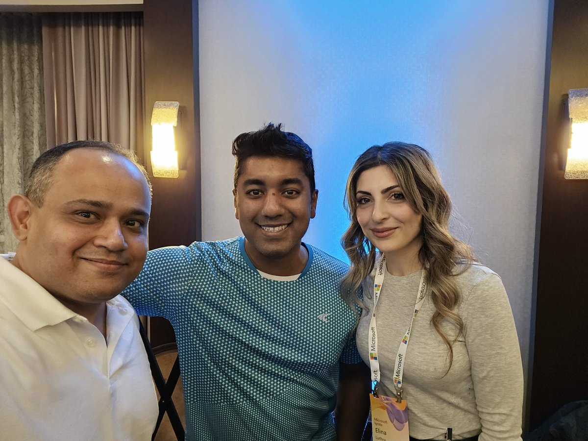 Meeting the brilliant #productmanagers behind the #w365 #cloudpc #avd tech! It was a treat meeting you all in person. (Sandeep & Elena)

#MSIntune #msignite #mvpbuzz #Microsoft #avd