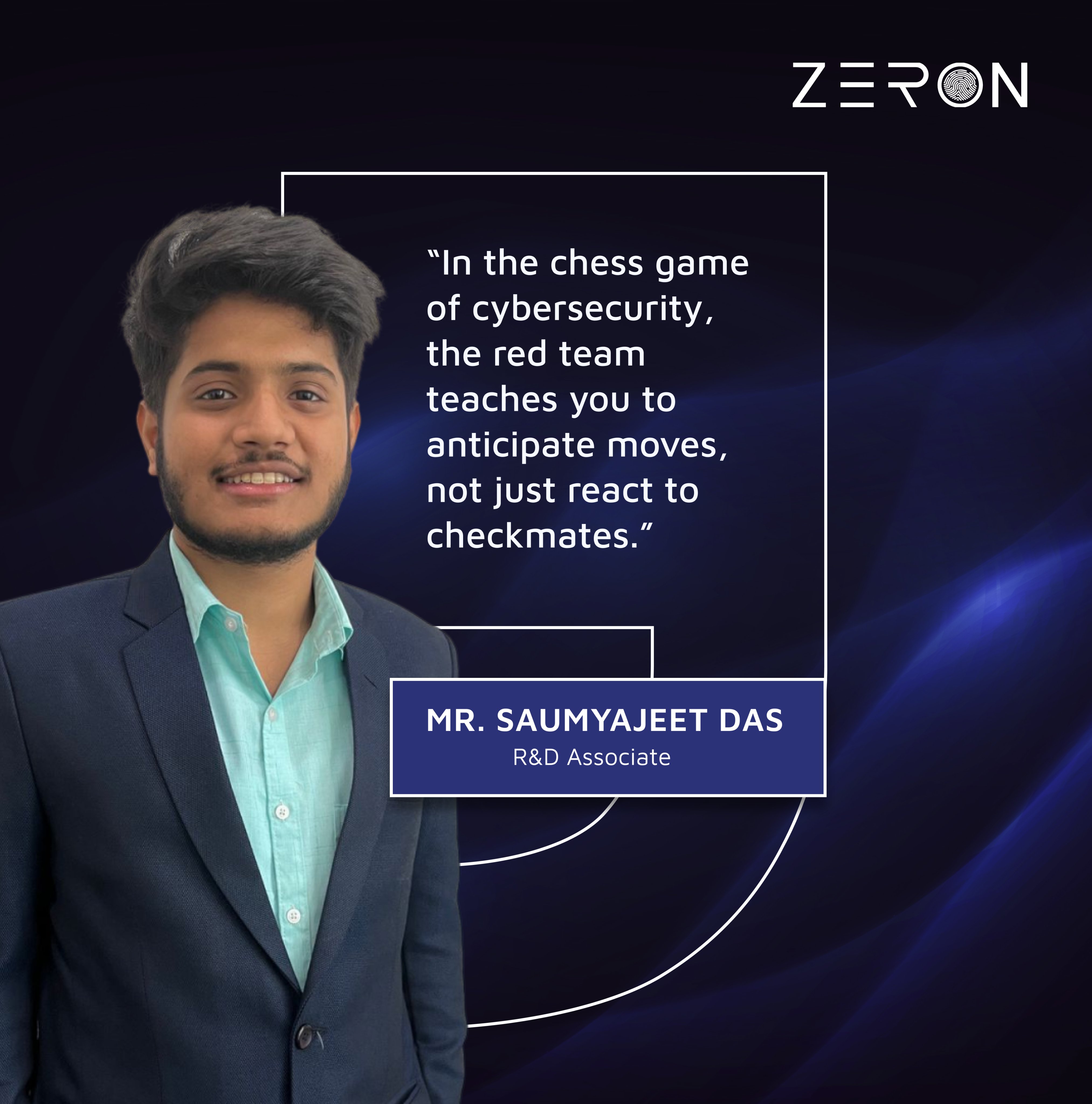 Zeron on X: Our R&D Associate, Mr. Saumyajeet Das flips the