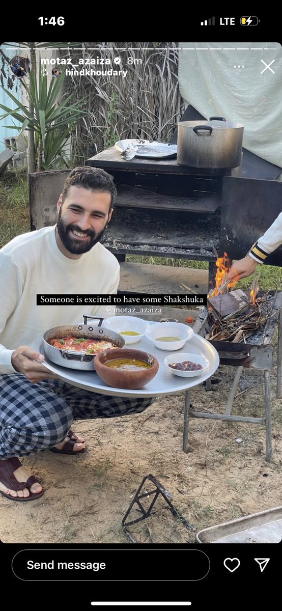 bless his heart. shakshuka comes from tunisia btw before isr*elis try to claim that as theirs too.