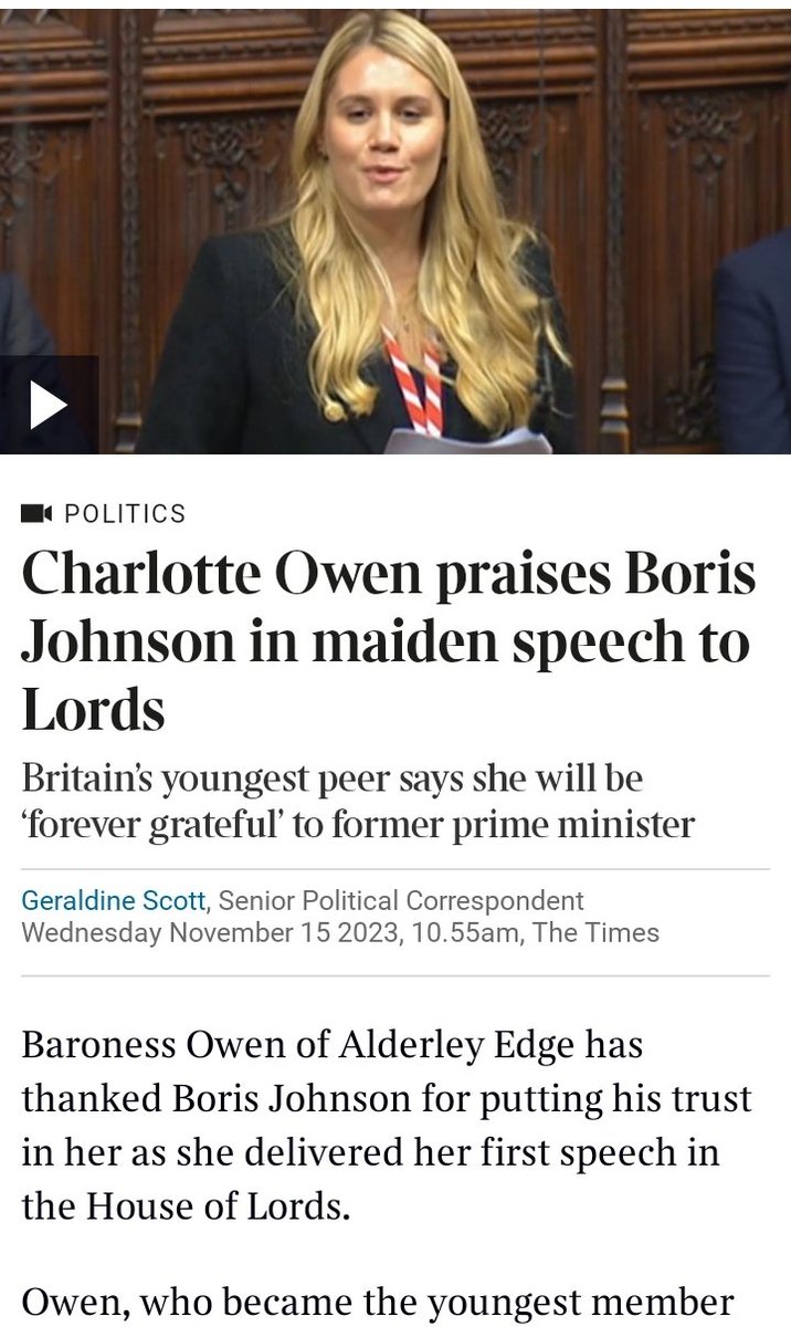 BoJo's eloborate & very shady self promotion scheme settles in 👀 #TrojanHorse 

What is the craic with #CharlotteOwen ? 

A. Is she one of Boris' brood?
B. His squeeze on the side? 
C. Carrie's mate?
D. A holder of sensitive secrets? 
D. Something else??

#BorisJohnson 

Odd! 🤪