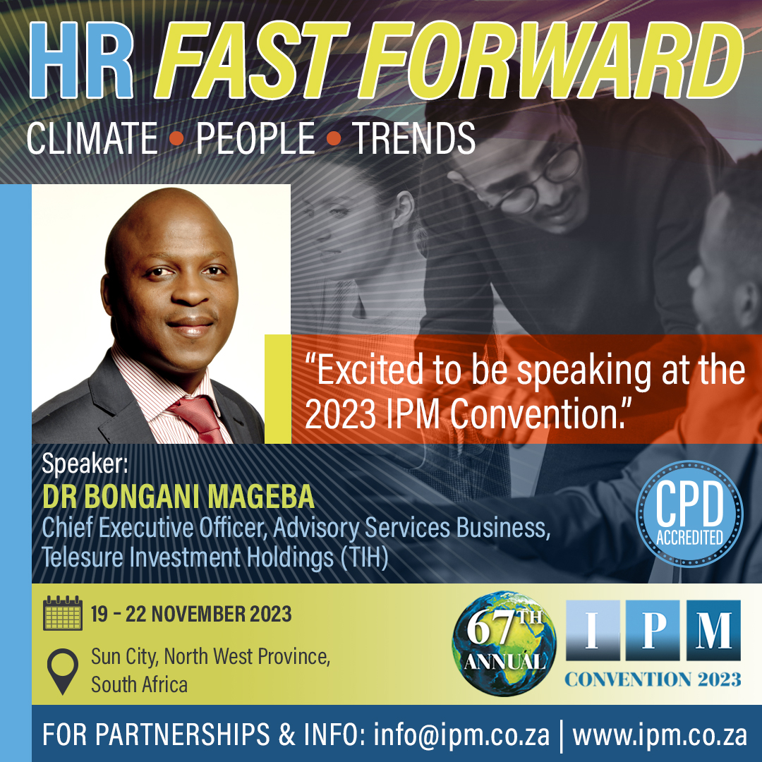 IPM4PEOPLE's tweet photo. Thrilled to announce Dr Bongani Mageba, PhD as a speaker at #IPMACE2023! With a wealth of expertise in leadership, people management, and change management, he is set to deliver an enlightening session. Don't miss out on this opportunity to gain valuable insights! See you there! https://t.co/PCaPNMlLe1