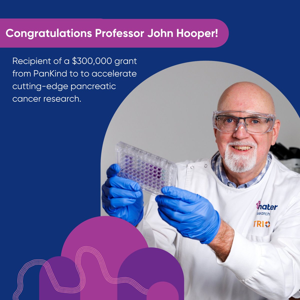 Today on World Pancreatic Cancer Day, Mater Researcher Professor John Hooper was awarded a $300,000 grant from @PanKind_APCF for his research investigating receptor-directed precision medicines for pancreatic cancer. Learn more: materresearch.org.au/News-and-event…