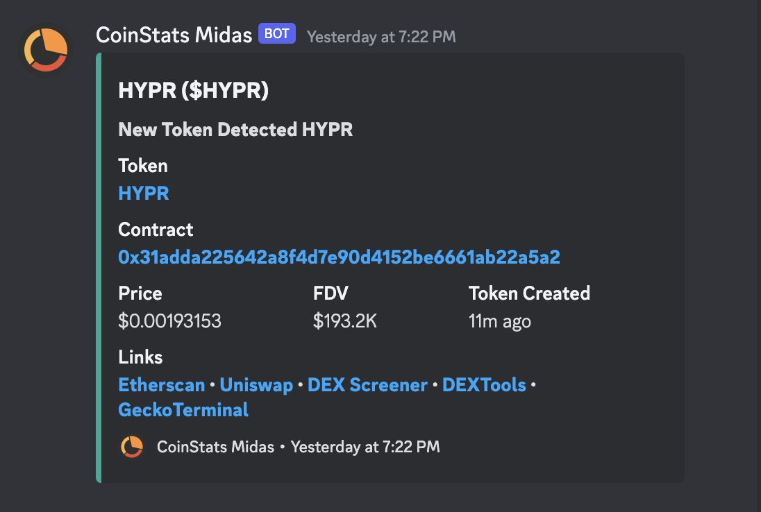 $HYPR FDV ~200k > 3M detected 11 minutes after the release