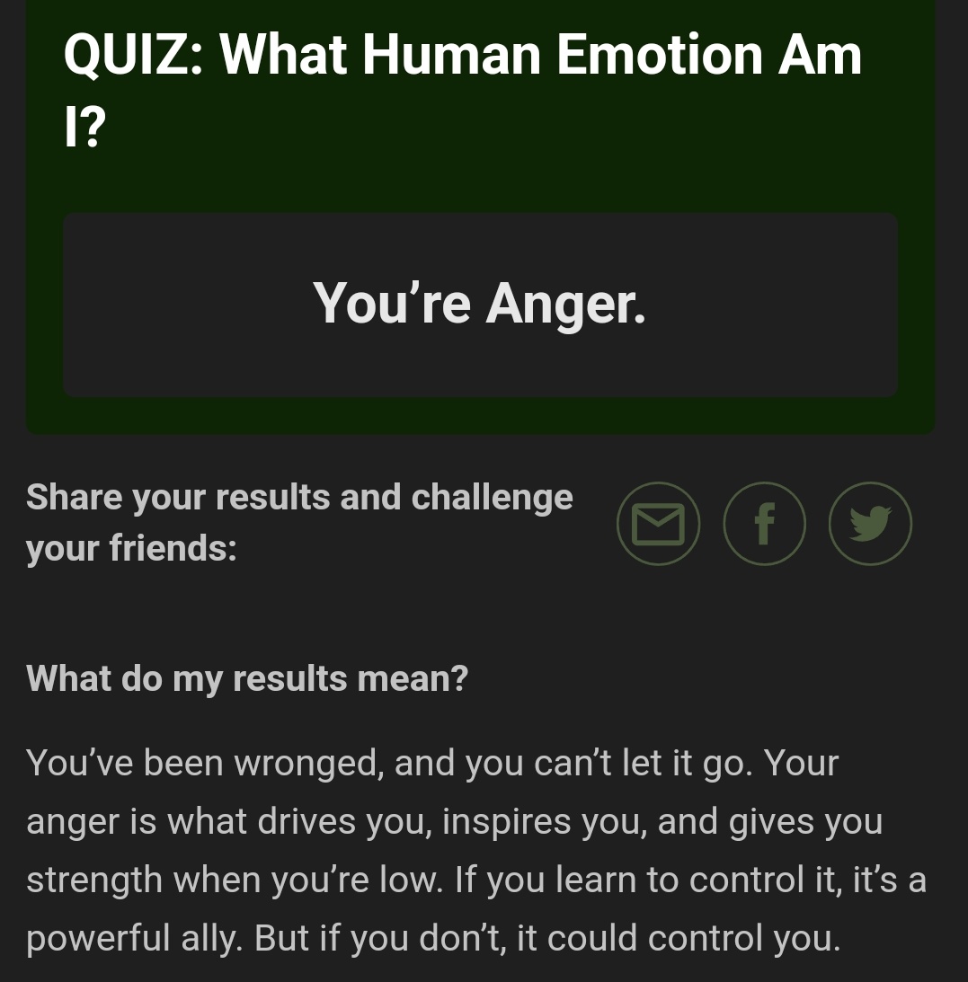WRATHFULV0ID's tweet photo. Sybella told me to take this quiz. What was I supposed to gain from this experience? I didn't learn anything new? What was the point? https://t.co/DUwXhPJGi3