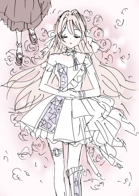 1巻のときの表紙とか扉絵とかの没ラフ!