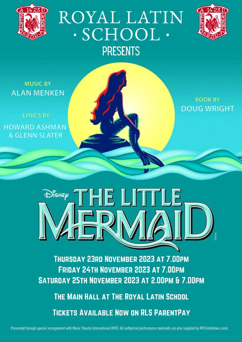 Only a week to go! Some shows are now sold out so hurry and get the last few tickets…! @TheRoyalLatin 🎭 🌟 🧜🏻‍♀️ 🦀 🌊