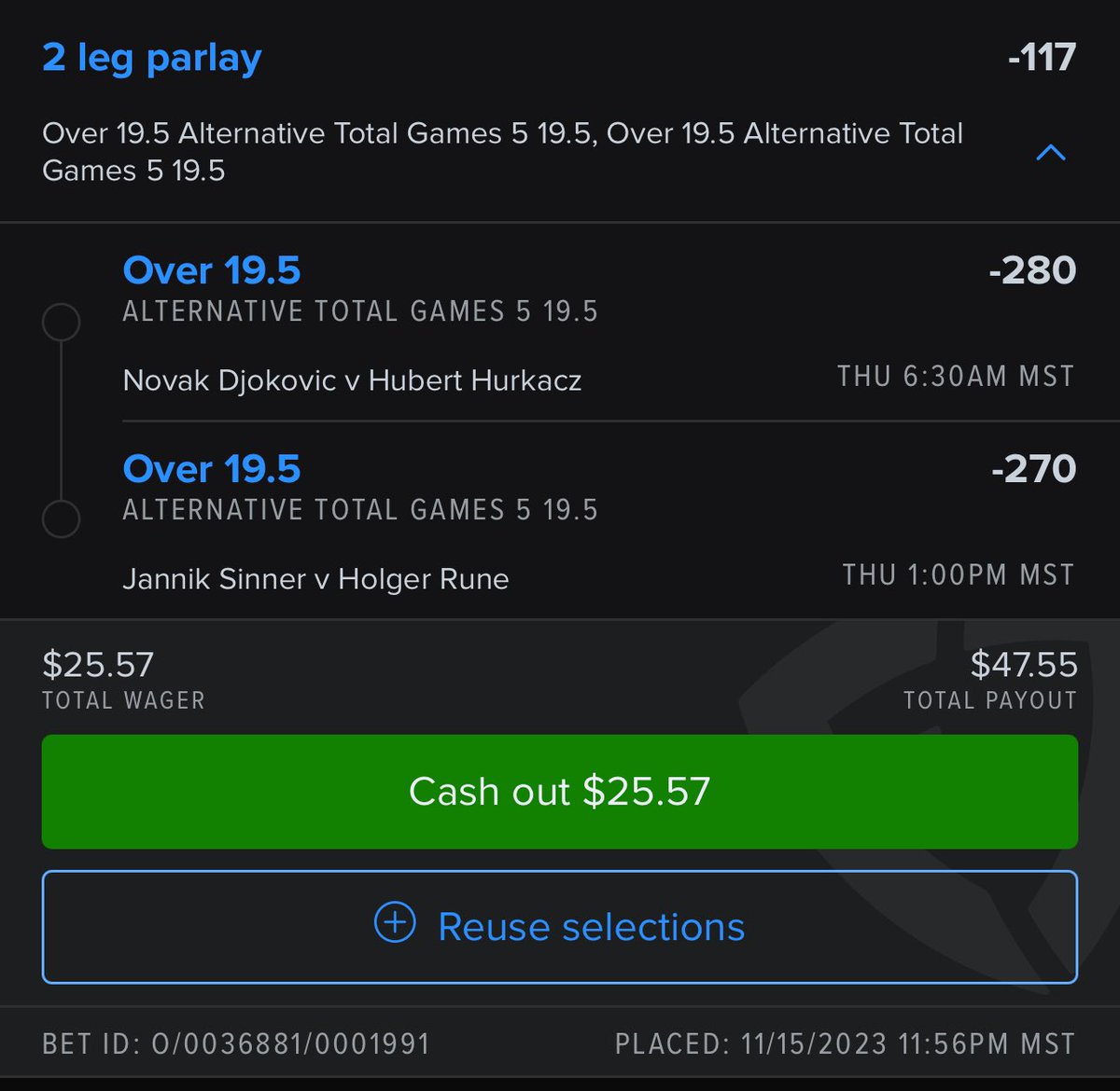 Tennis <a href="/FDSportsbook/">FanDuel Sportsbook</a> #GamblingTwitter