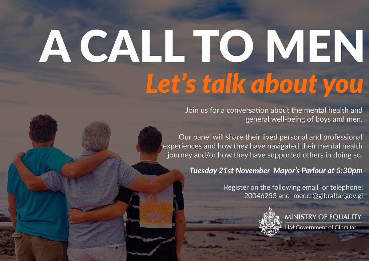 Join the conversation on men’s mental health and well-being.