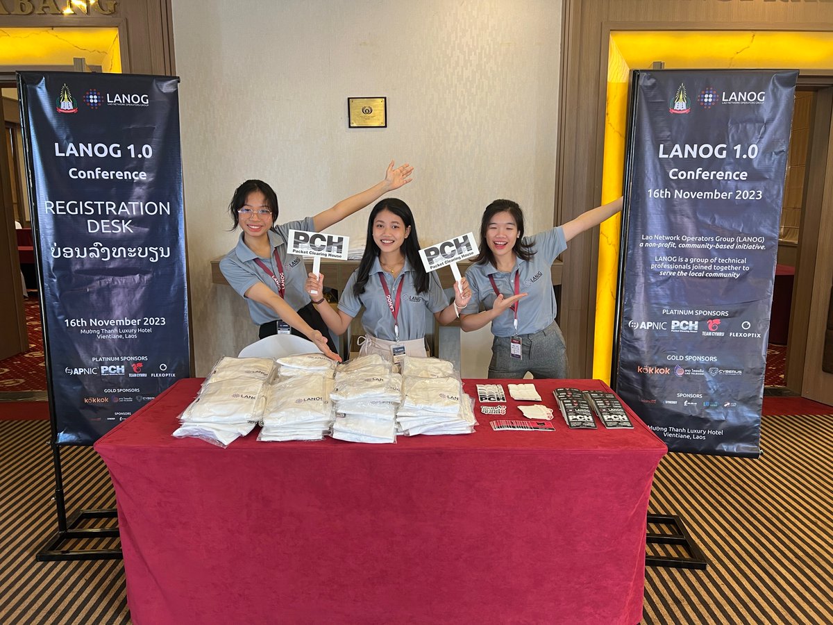 PCHglobal's tweet photo. We are happy to support and share our knowledge, experience, and challenges to make the Internet better!
All the best #LANOG for your first event!
We are proud to be part of the LANOG family.
#LANOG #Laos https://t.co/sVVQNC9Bql