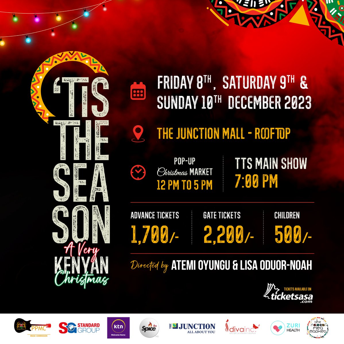 StandardKenya's tweet photo. 🎄✨Embracing the magic of the season at 'Tis
The Season event, where every moment is wrapped
in the warmth of authentic Christmas joy.
This is not the event to miss, bring everybadyyyyyy!!
Tickets available @ticketsasa
#TisTheSeason #ChristmasMagic #AuthenticJoy
#TTS2023 https://t.co/QiUmbZ8J07