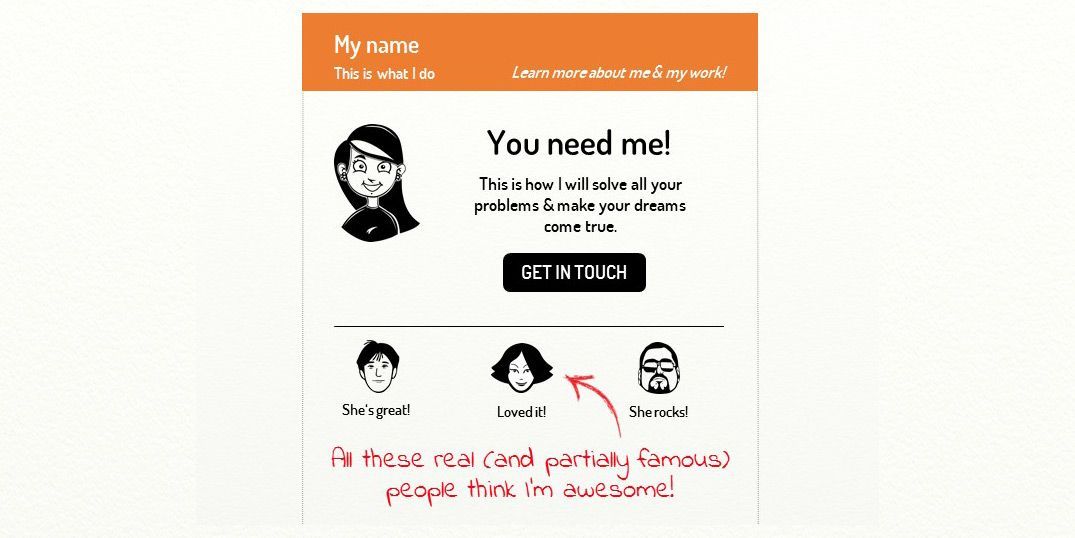 Elements of a crazy effective homepage #6: Social proof. Here are 6 more &gt;&gt; bit.ly/3sjsLM2 #smallbusiness #website #freelancer