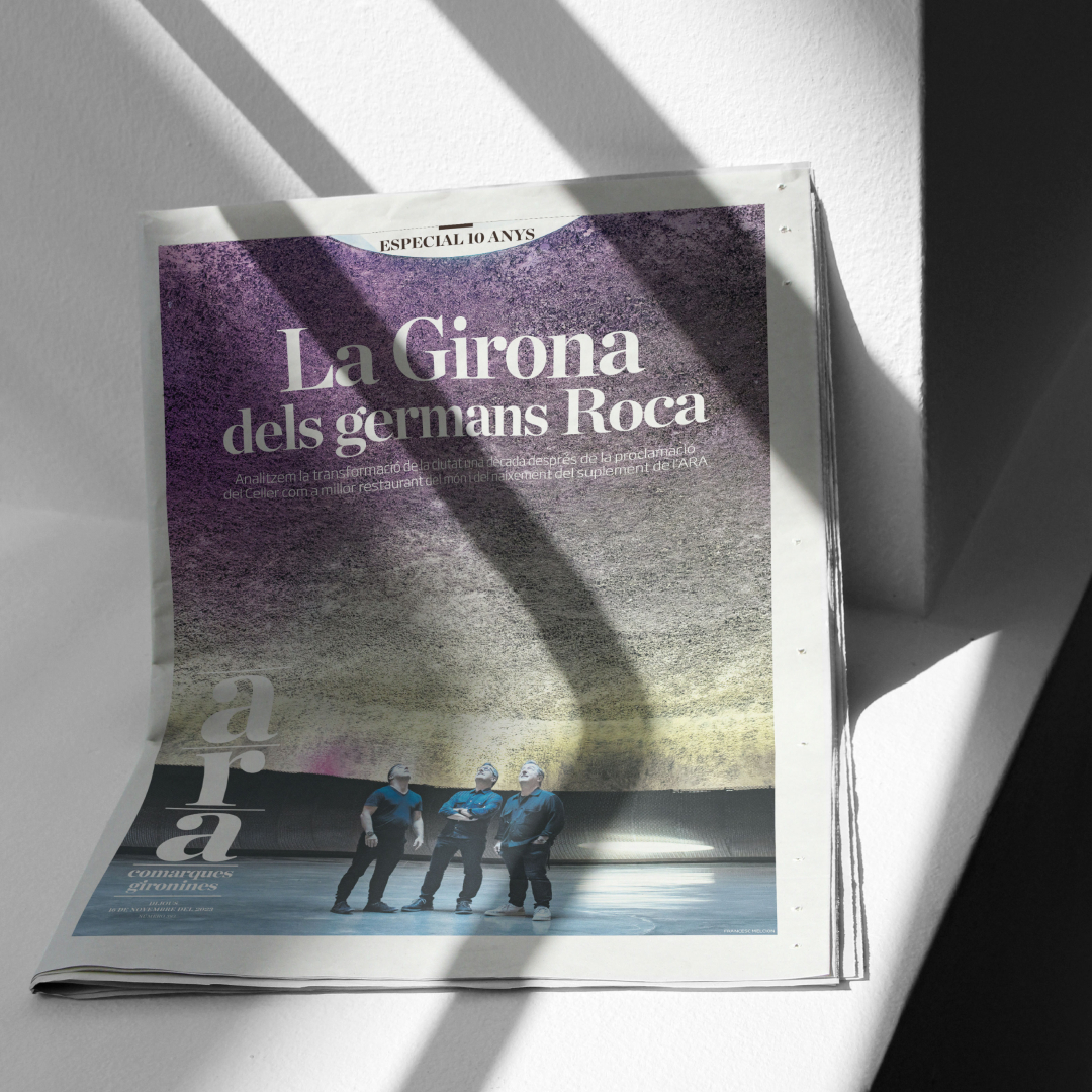 📰🍰 Avui l’ARA Girona fa 10 anys! Ho celebrem amb un suplement especial d’autor juntament amb el <a href="/CanRocaCeller/">El Celler de Can Roca</a>, que també celebra els 10 anys de reconeixement com a millor restaurant del món.

📍 Aconsegueix-lo avui al teu quiosc dins de l’ARA