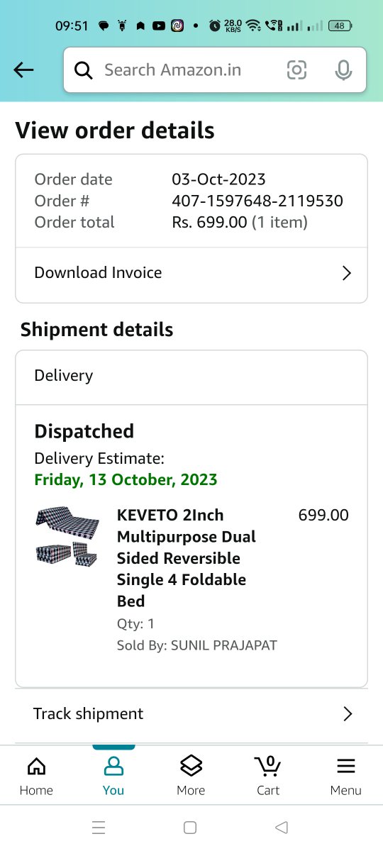 biuhal's tweet photo. @amazonIN 
I had ordered an item on 3rd Oct 2023 and that was supposed to be delivered at my location on 13th Oct. But the order is not yet delivered to me and your customer service  did not  assisted me with this issue. I want my refund back. https://t.co/xyw4ymbCTy