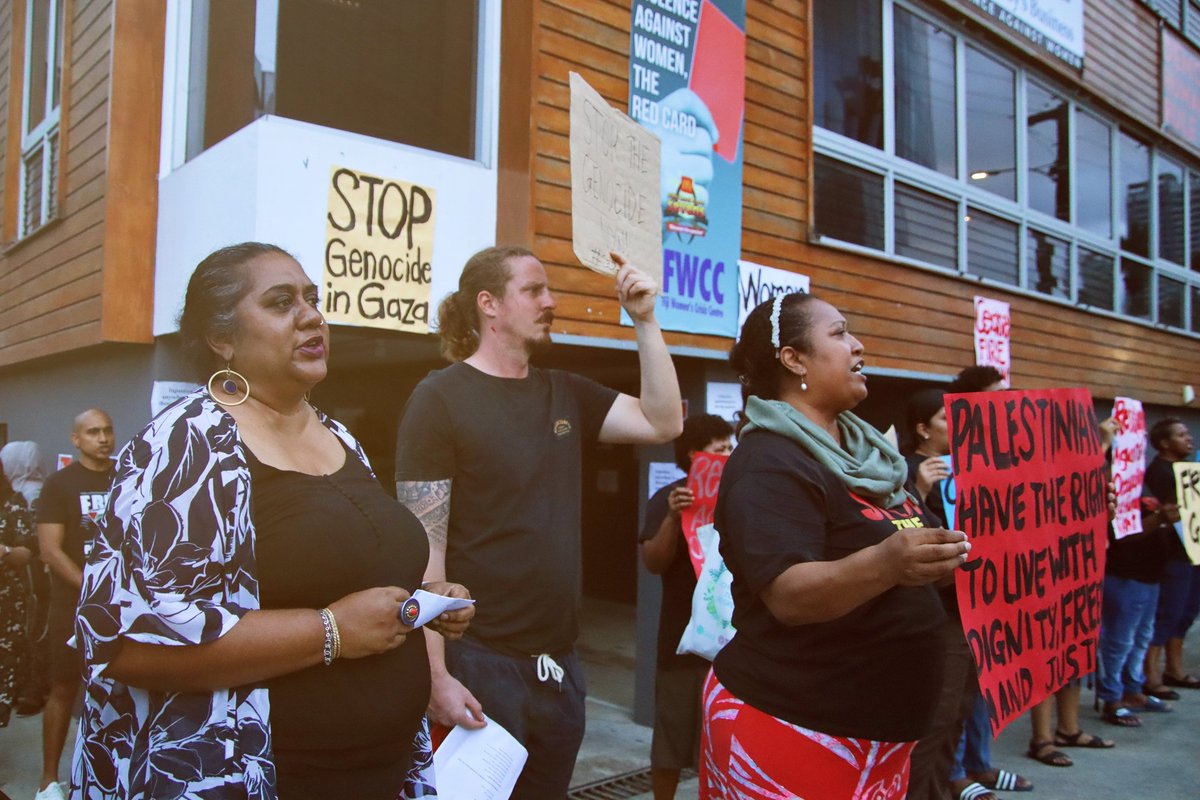 CommsFWCC's tweet photo. RABUKA SHAME ON YOU !
GAVOKA SHAME ON YOU !
TARAKINIKINI SHAME ON YOU !

BLOOD ON YOUR HANDS ! 

NGO Coalition on Human Rights in Fiji #ThursdaysInBlack vigil and rally to call for #CeasefireNOW #StopTheGenocide https://t.co/6Uj2uRkAsW