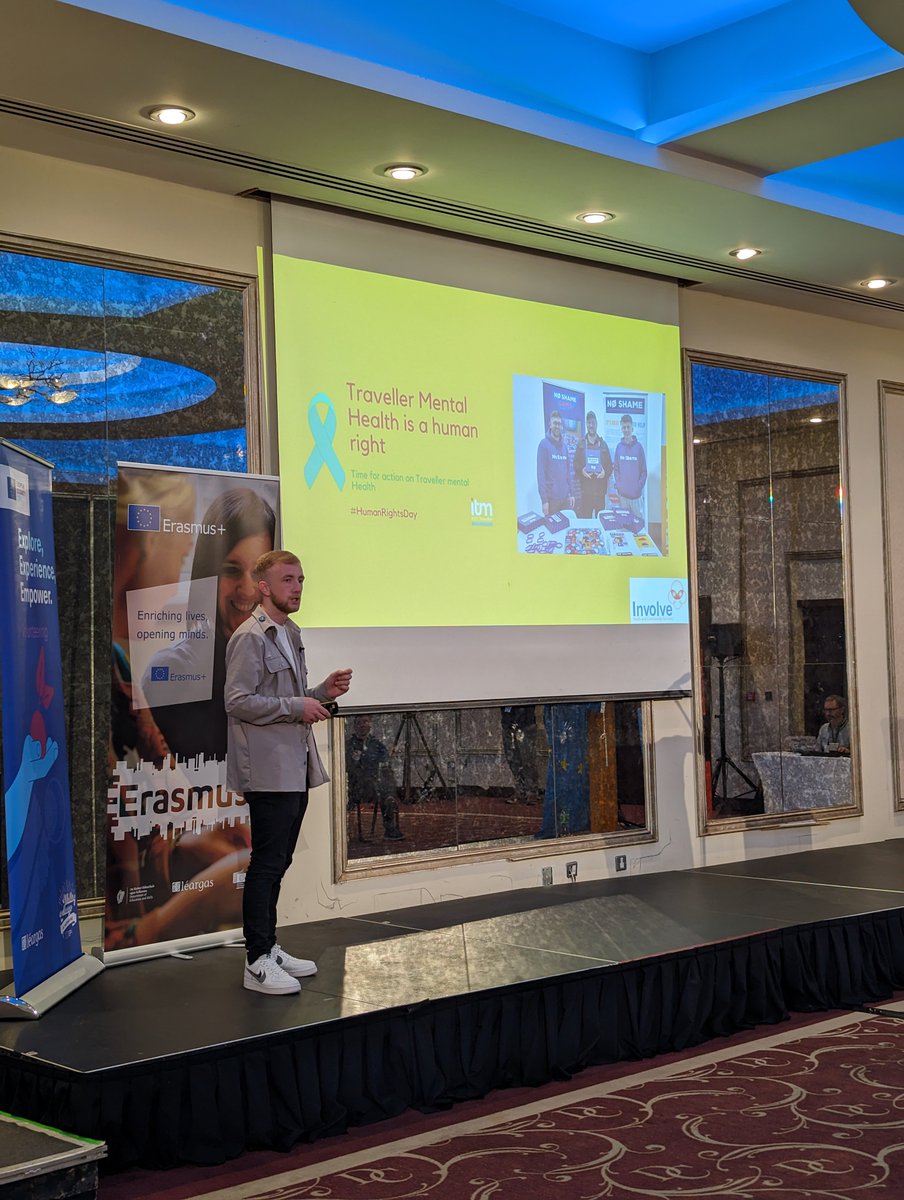 Leargas's tweet photo. "What if there was no shame in having a mental health issue?" 

Patrick McDonagh shares his invaluable perspective on mental health within the Irish Traveller community and the impact of the "No Shame" project with @InvolveServices

#ITFXVII #MindsinMotion https://t.co/r3vd4MVf5X