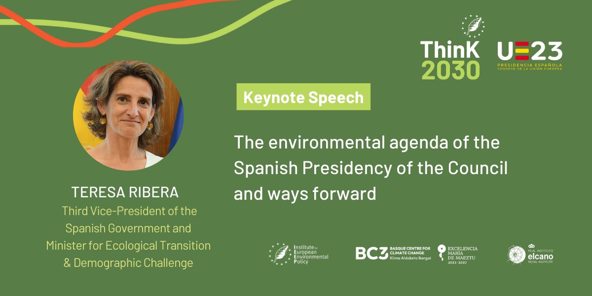 “We need to keep our conversation open to get a much more deeper understanding on how we can succeed in this transformation that we are promoting during @eu2023es emphasized Minister @Teresaribera in her keynote speech. #Think2030🇪🇸