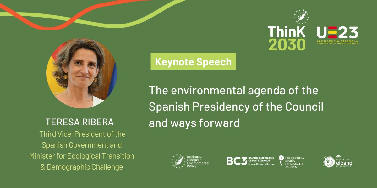 “We need to keep our conversation open to get a much more deeper understanding on how we can succeed in this transformation that we are promoting during @eu2023es emphasized Minister <a href="/Teresaribera/">Teresa Ribera</a> in her keynote speech.
#Think2030🇪🇸