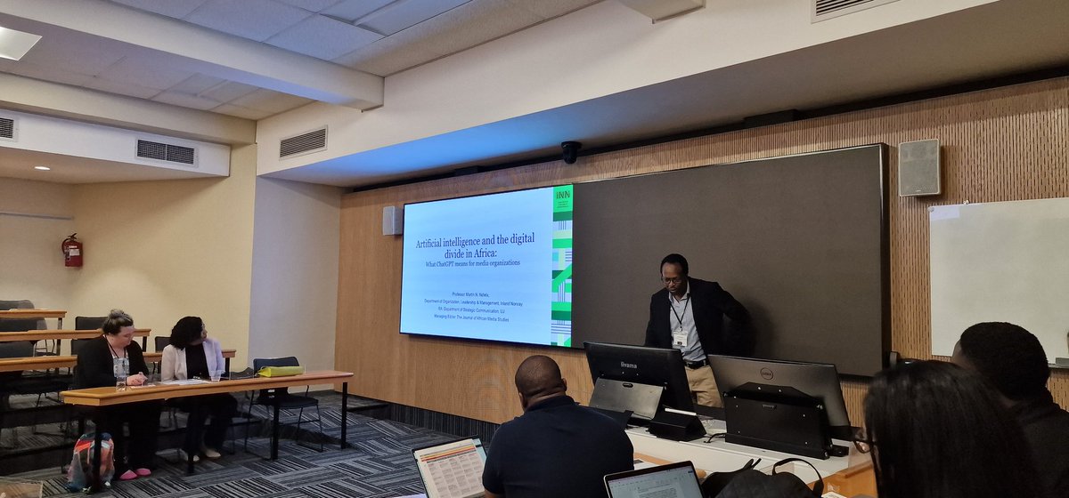 The esteemed Martin Ndlela talking us through GenAI for media organisations <a href="/icahdq/">International Communication Association</a> <a href="/UCTGSB/">UCT Graduate School of Business</a> #ICAinAfrica