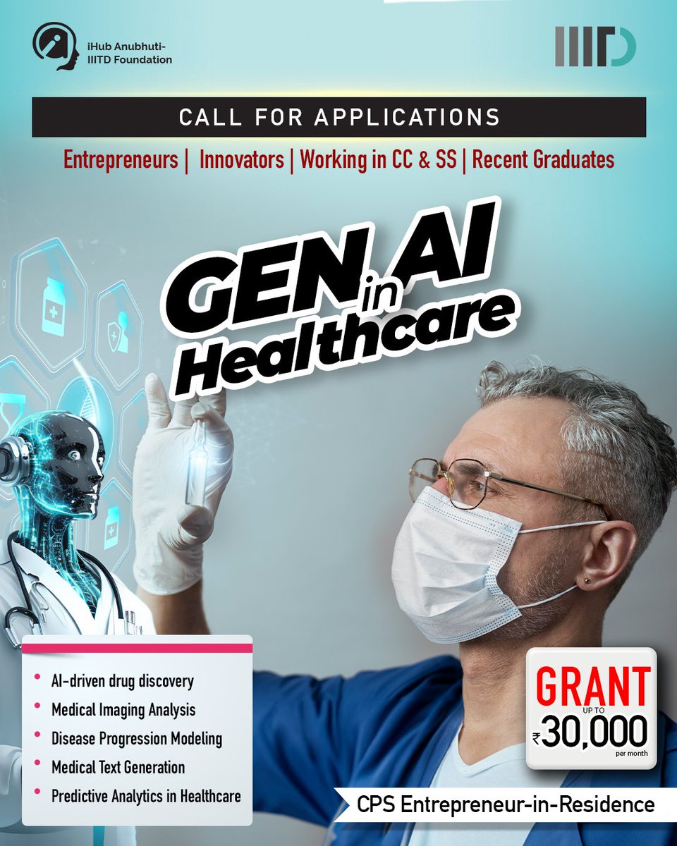Ihubanubhuti's tweet image. 📢 &quot;Unlock funding support of up to 3.6 lakhs to validate and nurture your groundbreaking idea.&quot;

Details: bit.ly/47zhM3h
Apply : bit.ly/3SjOvVR

#iHubAnubhuti #EIRProgram #Entrepreneurship #StartupJourney #InnovationOpportunity